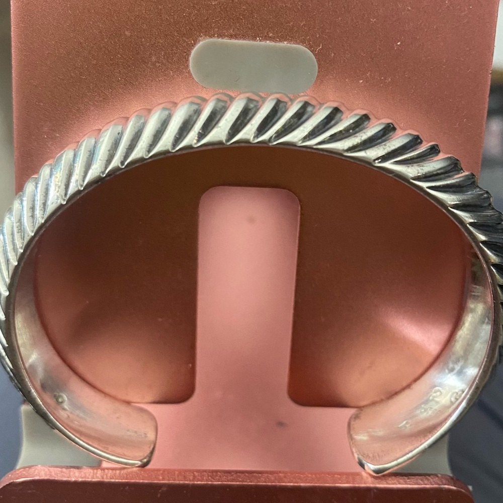 Silver Twisted Cuff Bracelet